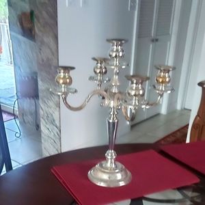 International silver company candle holer. New in box. Candles not included